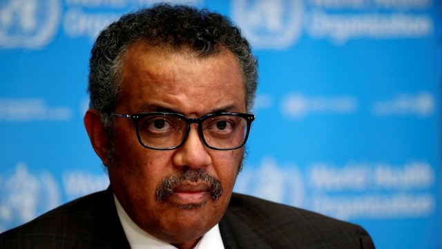 Direktur Jenderal Organisasi Kesehatan Dunia (WHO) Tedros Adhanom Ghebreyesus. Foto: REUTERS/Denis Balibouse