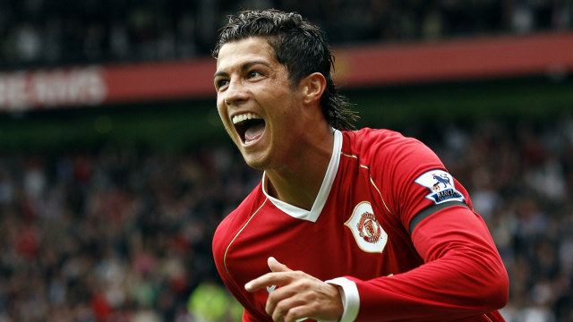 Cristiano Ronaldo saat berseragam Machester United. Foto: ANDREW YATES / AFP