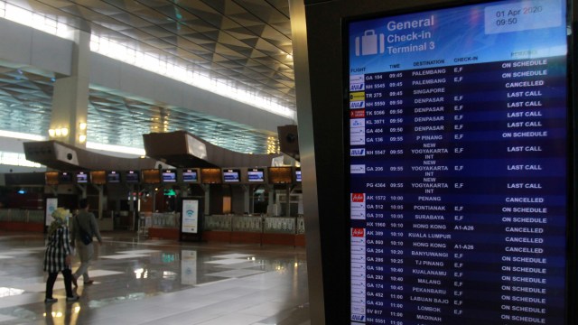 Ilustrasi suasana di Terminal 3 Bandara Soekarno-Hatta, Tangerang, Banten. Foto: ANTARA FOTO/Muhammad Iqbal