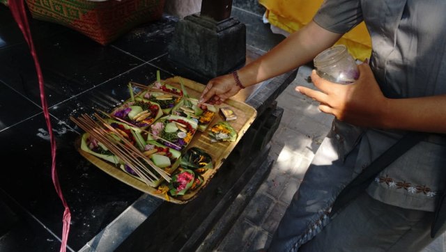 Jenis Sesajen di tempat Peribadatan Bali, Rabu (10/10/2018). Foto: Helmi Afandi Abdullah/kumparan