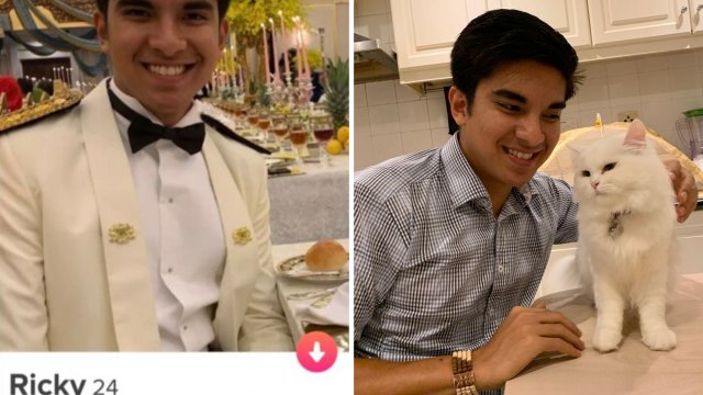 Kiri: Pengguna Tinder yang memakai foto Syed Saddiq. Foto: Twitter
