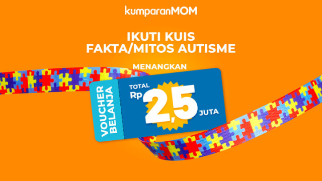 Kuis kumparan 'Fakta/Mitos Autisme' Foto: kumparan