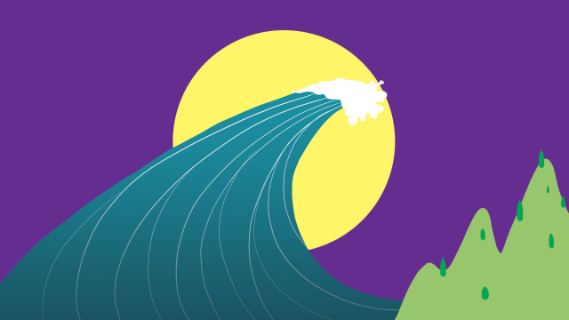 Ilustrasi Tsunami. Foto: Indra Fauzi/kumparan