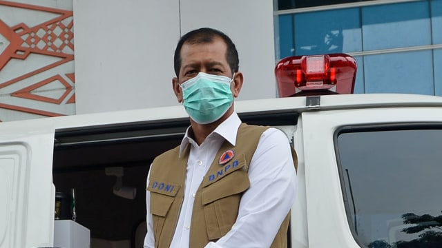 Kepala Badan Nasional Penanggulangan Bencana (BNPB) Doni Monardo. Foto:  ANTARA FOTO/Aditya Pradana Putra