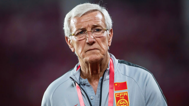 Marcello Lippi saat membesut Timnas China. Foto: AFP/Stringer