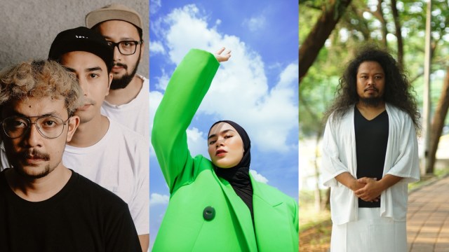 Morsh, Sivia, dan Pusakata dok Instagram Morsh, Sivia, Pusakata