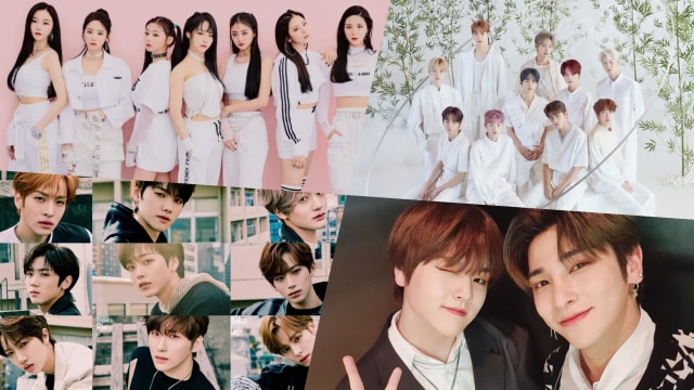 Idola K-Pop yang akan debut di bulan April. Foto: Facebook & Instagram: Cignature, TOO, Cravity, H&D, @official_pocketdolz