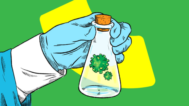 Ilustrasi uji lab virus Corona. Foto: Maulana Saputra/ kumparan