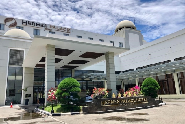Suasana di Hermes Palace Hotel setelah ditutup. Foto: Suparta/acehkini 