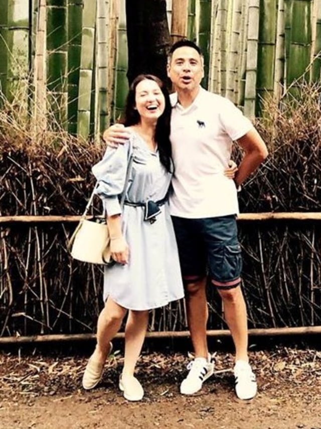 Julie Estelle dan suaminya. Foto: Instagram/@davidtjipto 