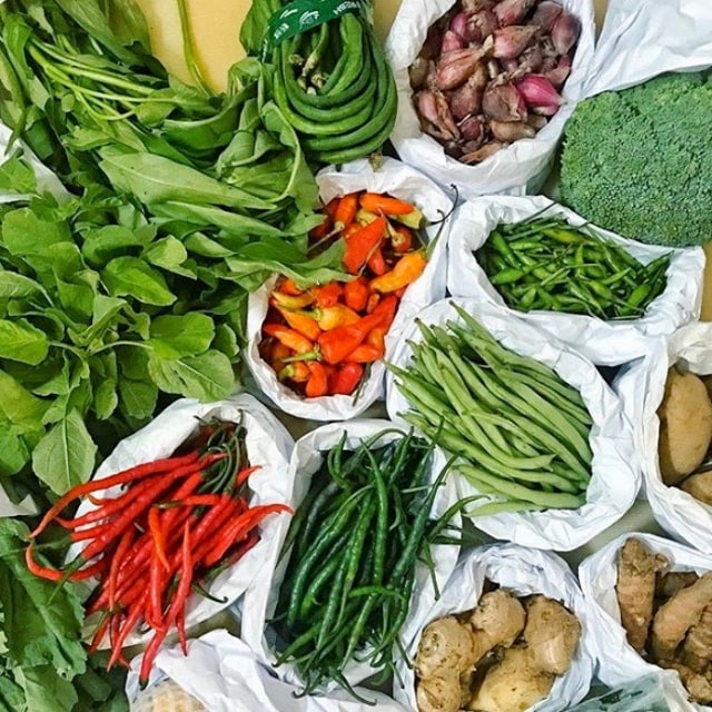 Produk sayur yang dijual Sayurbox. Instagram: @sayurbox