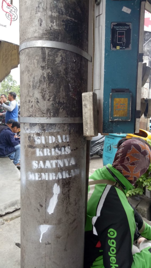 Ajakan provokator untuk membakar toko di Tangerang Kota. Foto:  Dok istimewa