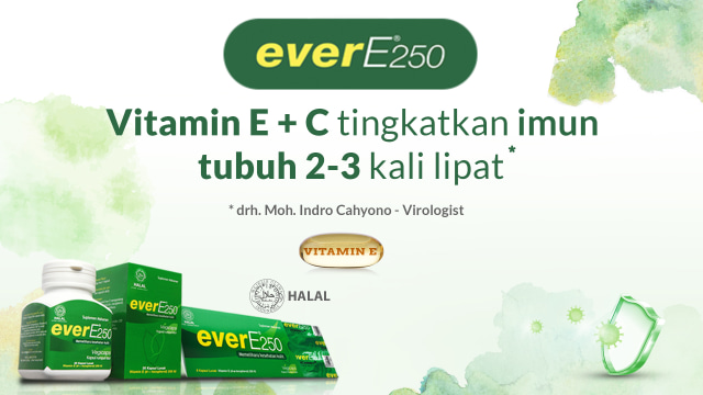 everE250, suplemen vitamin E. Foto: Dok. Konimex