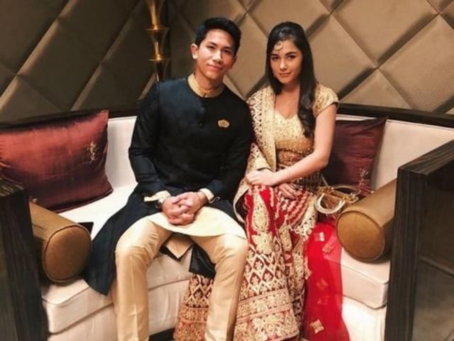 Pangeran Abdul Mateen dan Anisha Isha. Instagram @anishaik