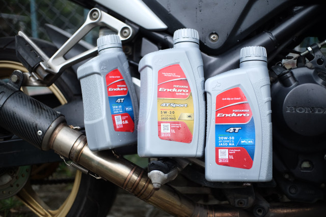 Oli Motor Pertamina Lubricants Foto: Bangkit Jaya Putra/kumparan