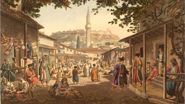 Ilustrasi pasar Romawi Kuno | Foto: commons.wikimedia.org