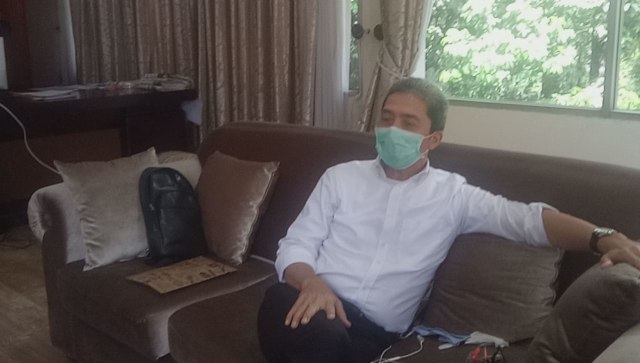 Wakil Wali Kota Bogor, Dedie A. Rachim, usai meninjau PSBB di Bogor.  Foto: kumparan