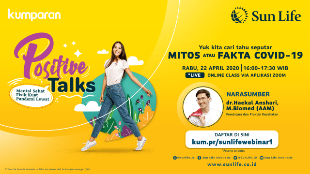 com-Sun Life dan kumparan mempersembahkan Positive Talks, intimate class yang menghadirkan pembicara yang ahli di bidangnya. Foto: Kanya Nayawestri