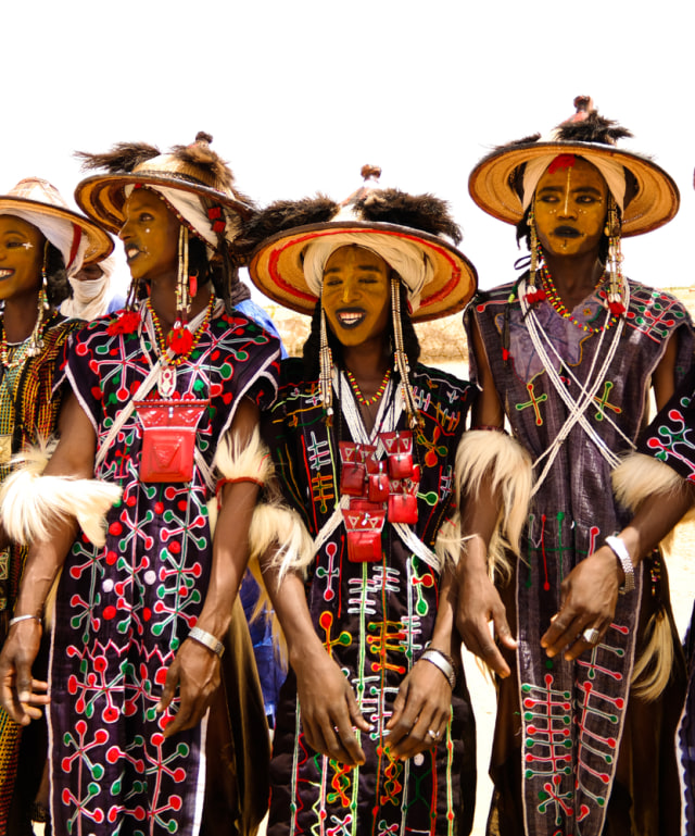 Festival Gerewol  yang dilakukan suku Wodaabee Foto: Shutter Stock 