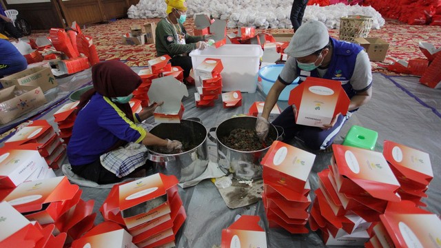 Ilustrasi nasi kotak Foto: ANTARA FOTO/Reno Esnir