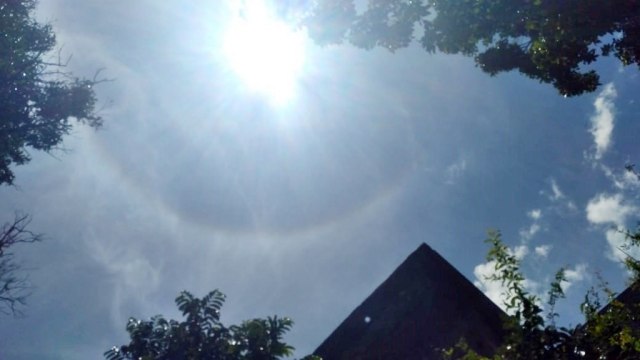 Fenomena alam halo matahari.
 Foto: Dok. LAPAN