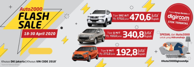 Flash Sale Stock Auto2000. Foto: dok. Auto2000