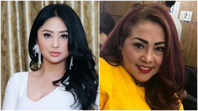 Dewi Perssik dan Nunung, artis yang menikah dengan manajernya sendiri. (Foto: Instagram @dewiperssikreal dan @triretnoprayudati_nunung)