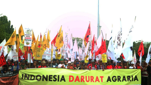 Ilustrasi aksi petani. Foto: Dok. Konsorsium Pembaruan Agraria