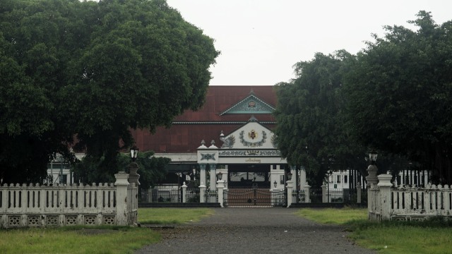 Suasana sepi di Keraton Yogyakarta, Senin (27/4/2020). Foto: ANTARA FOTO/Andreas Fitri Atmoko