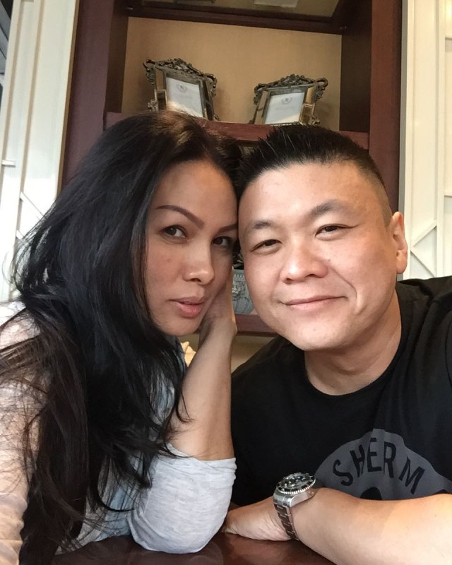 Fitri Salhuteru dan suami, Cencen Kurniawan. Foto: Instagram @cencenkurniawan