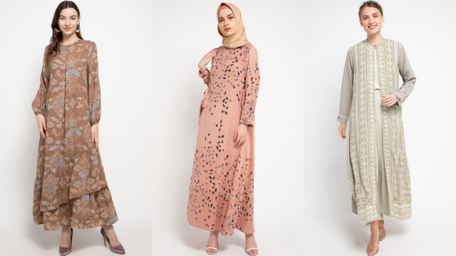 Rekomendasi Abaya stylish untuk jalankan puasa di rumah. Foto: dok. ZALORA