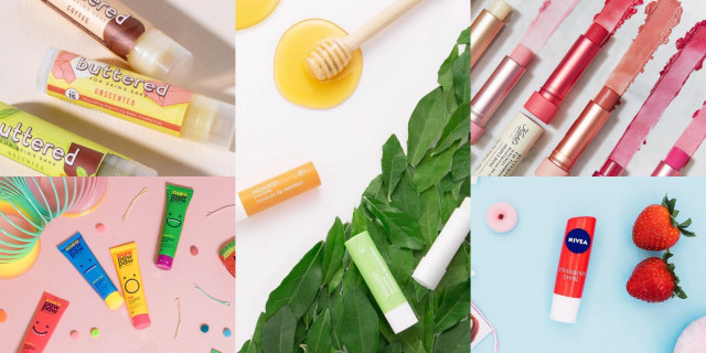 Rekomendasi lip balm untuk atasi bibir kering selama Ramadhan. Foto: Dok. For Skin Sake, Wardah, Kiehls, Pure PaPaw, Nivea