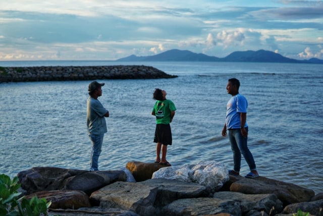 Kawasan pantai Alue Naga. Foto: Ahmad Ariska/acehkini