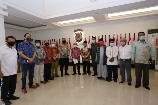 Forum lintas agama Sumut sepakat masalah FPI tutup warung tuak di Deli Serdang diselesaikan secara damai. Foto: Dok. Polda Sumut