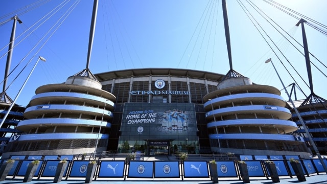 Etihad Stadium, markas klub peserta Premier League, Manchester City.  Foto: Paul ELLIS / AFP