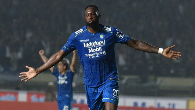 Geoffrey Castillion, penyerang Persib. Foto: Dok. Media Persib
