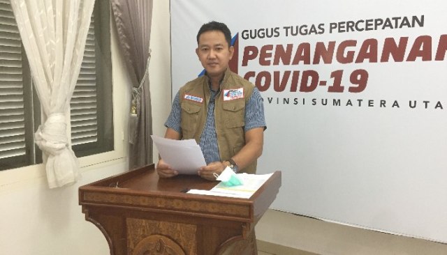 Juru bicara Percepatan Penanganan COVID-19 Provinsi Sumatera Utara, Mayor (Kes) dr. Whiko Irwan. Foto: Istimewa