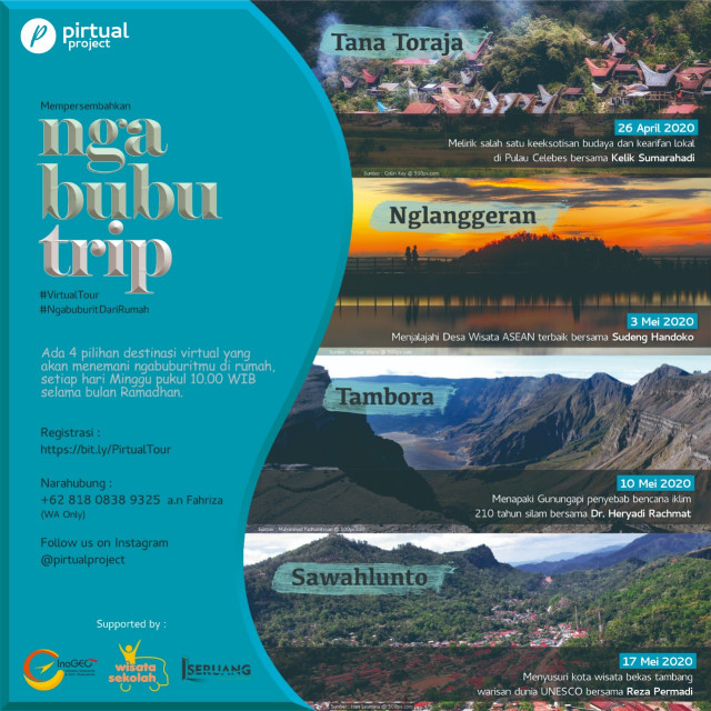 Jadwal kegiatan @pirtualproject