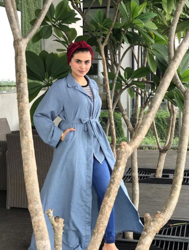 Gaya OOTD Asha Shara. Foto: dok. Instagram/ @ashasyara