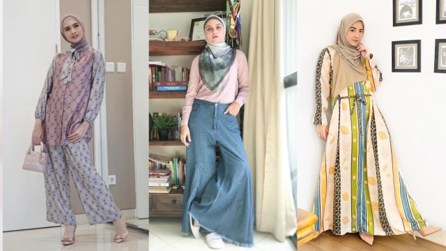 Gaya OOTD Selebriti Berhijab. Foto: dok. ist