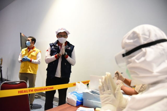 Relawan Indonesia Bersatu Lawan COVID-19 Gelar Rapid Test Massal di Bandara Soekarno Hatta. Foto: Dok. Istimewa