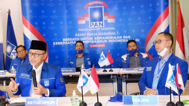 Rakernas PAN online. Foto: Dok. DPP PAN
