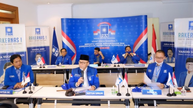 Rakernas PAN online. Foto: Dok. DPP PAN