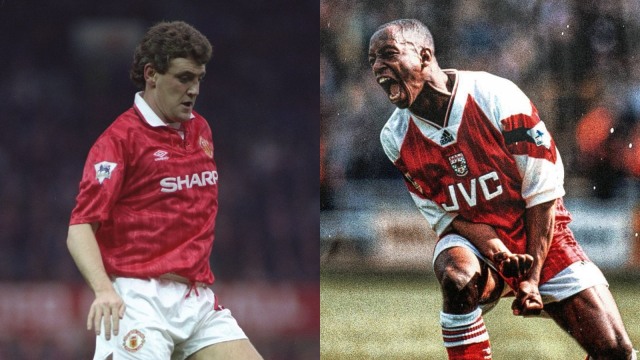 Steve Bruce dan Ian Wright. Foto: Getty Images/ Gary M. Prior, Instagram @wrightyofficial