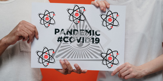Ilustrasi konspirasi dan sain terkait virus corona