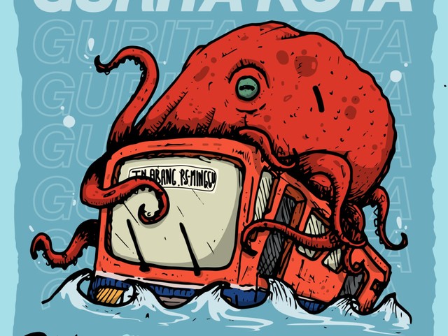Ilustrasi Gurita Kota sumber:dribble.com/Fahdi