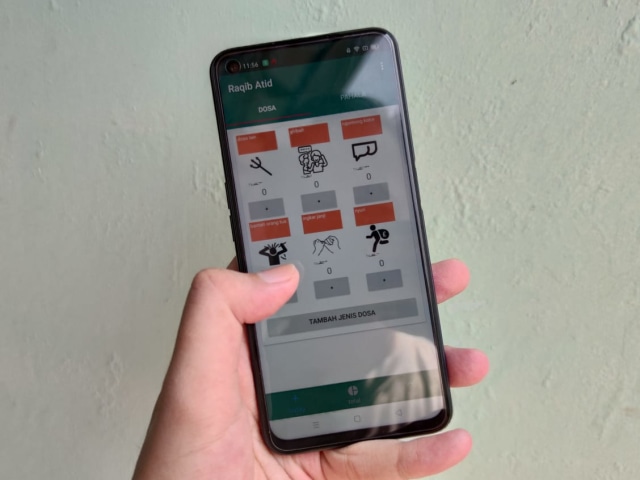 Aplikasi Raqib Atib. Foto: Dok. kumparan