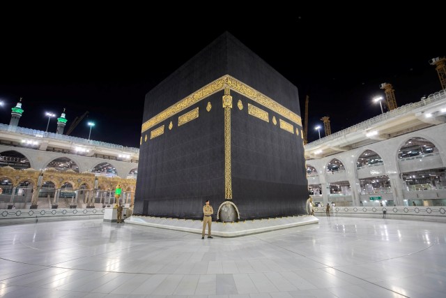 Suasana Ka'bah di masa pandemi virus corona di Arab Saudi Foto: SPA/Reuters