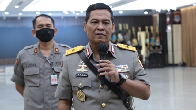 Kadiv Humas Polri Brigjen Pol Argo Yuwono usai upacara sertijab 9 Kapolda di Rupatama Mabes Polri. Foto: Dok. Polri