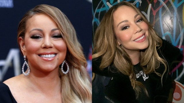 Mariah Carey sebelum dan sesudah diet. Foto: Reuters, Instagram/@mariahcarey